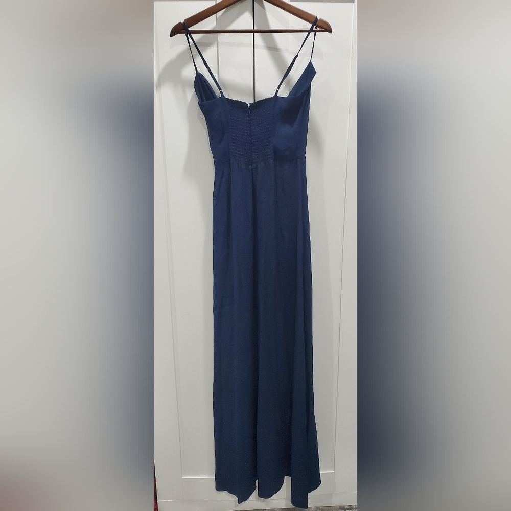 Reformation Loire Dress Navy Blue 2 Maxi Sleeveless Formal Gown - Picture 5 of 5